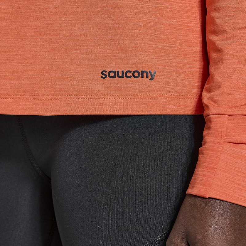 Orange Saucony Boulder Baselayer Women's Tops | Philippines S48175-N93