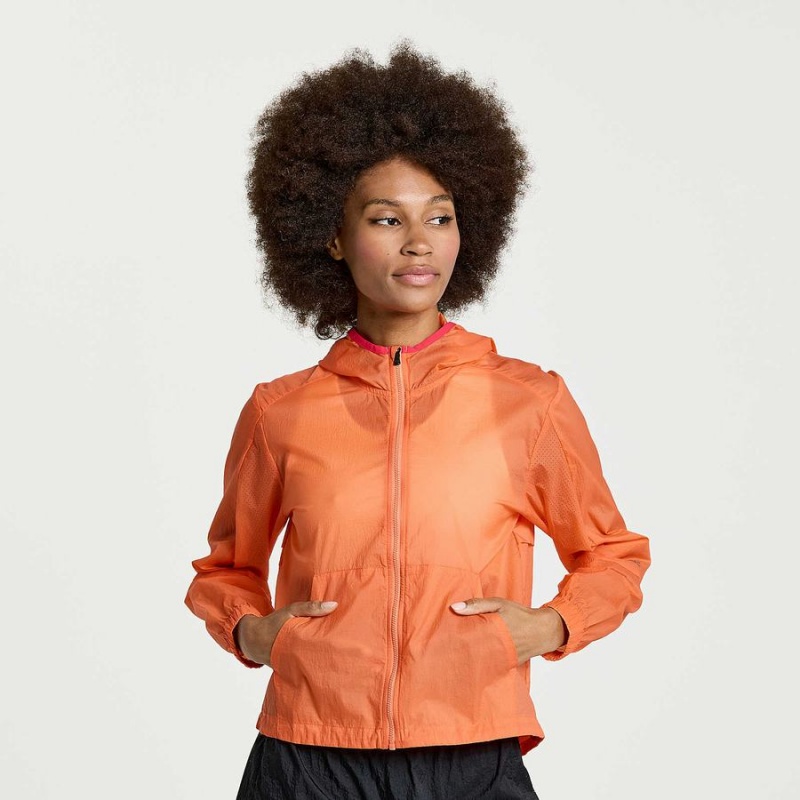 Orange Saucony Elevate Packaway Women\'s Jackets | Philippines S58304-E02