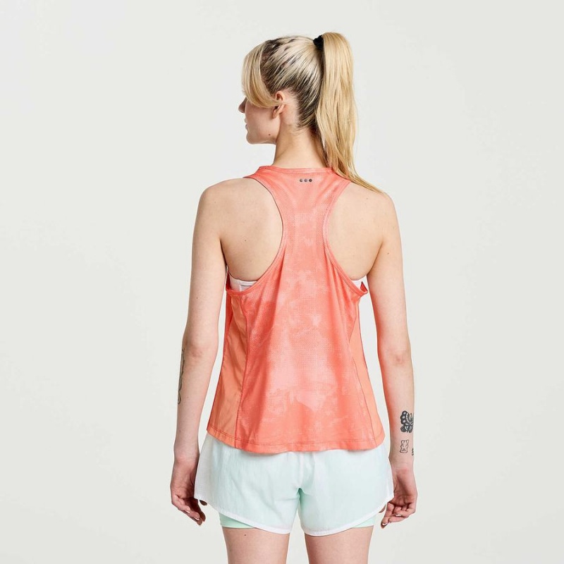 Orange Saucony Elevate Women's Tank Top | Philippines S96318-G82