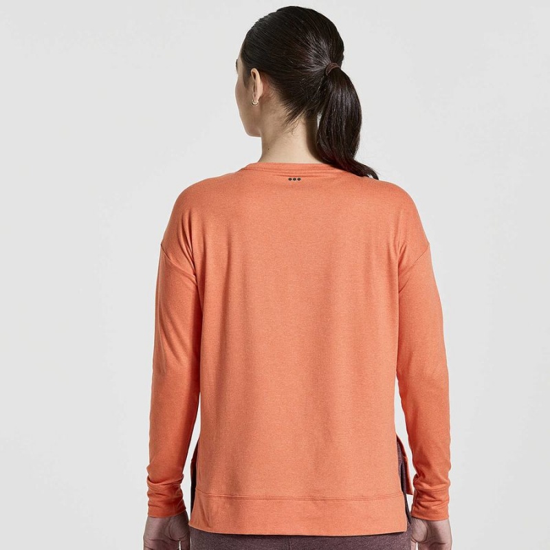 Orange Saucony Sunday Layer Women's Tops | Philippines S41032-K74