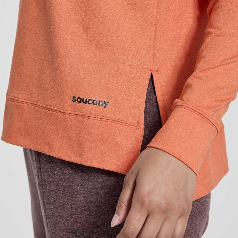 Orange Saucony Sunday Layer Women's Tops | Philippines S41032-K74