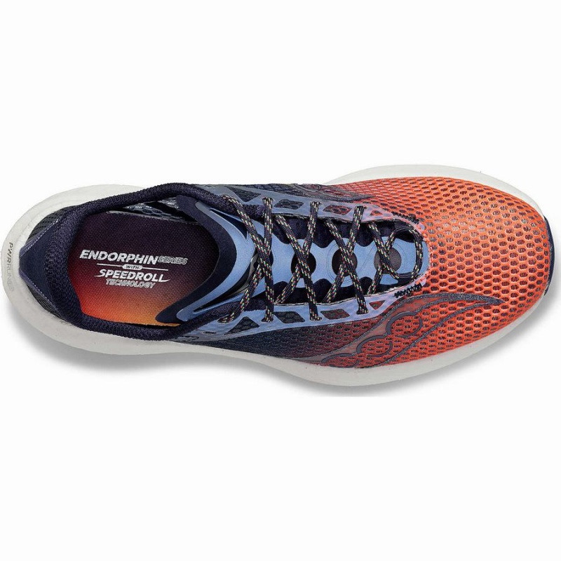 Orange / Navy Saucony VIZIPRO Endorphin Pro 3 Women's Running Shoes | Philippines S29768-Q34