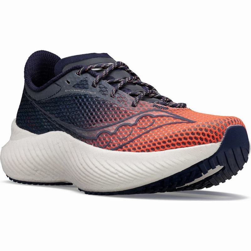 Orange / Navy Saucony VIZIPRO Endorphin Pro 3 Women's Running Shoes | Philippines S29768-Q34