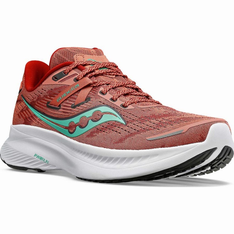 Orange / Turquoise Saucony Guide 16 Wide Women's Running Shoes | Philippines S24516-A18