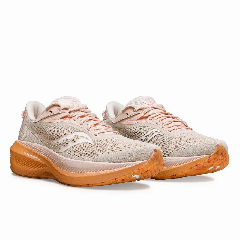 Pink Saucony Galentine's Day Triumph 21 Women's Walking Shoes | Philippines S53219-N61