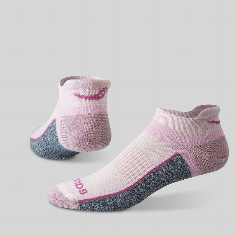 Pink Saucony Inferno Merino Wool Blend No Show 3-Pack Women's Socks | Philippines S49312-T18