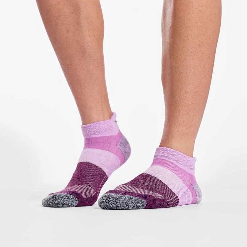 Pink Saucony Inferno No Show Tab 3-Pack Women's Socks | Philippines S42769-B57