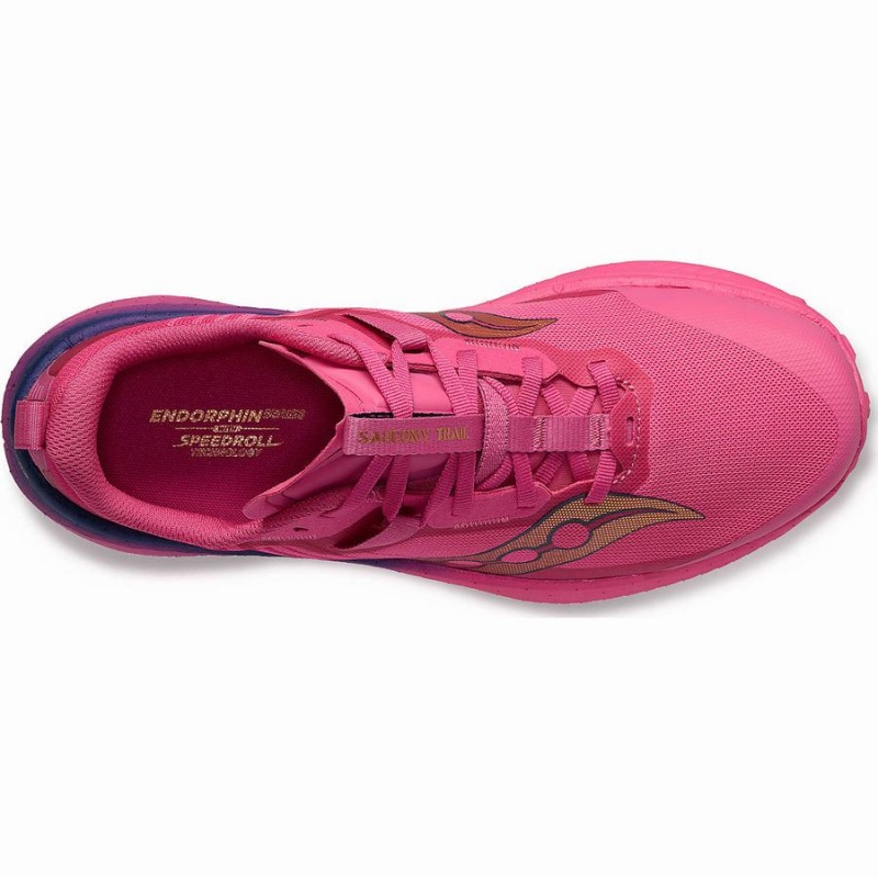 Pink / Navy Saucony Endorphin Edge Men's Running Shoes | Philippines S89605-F93