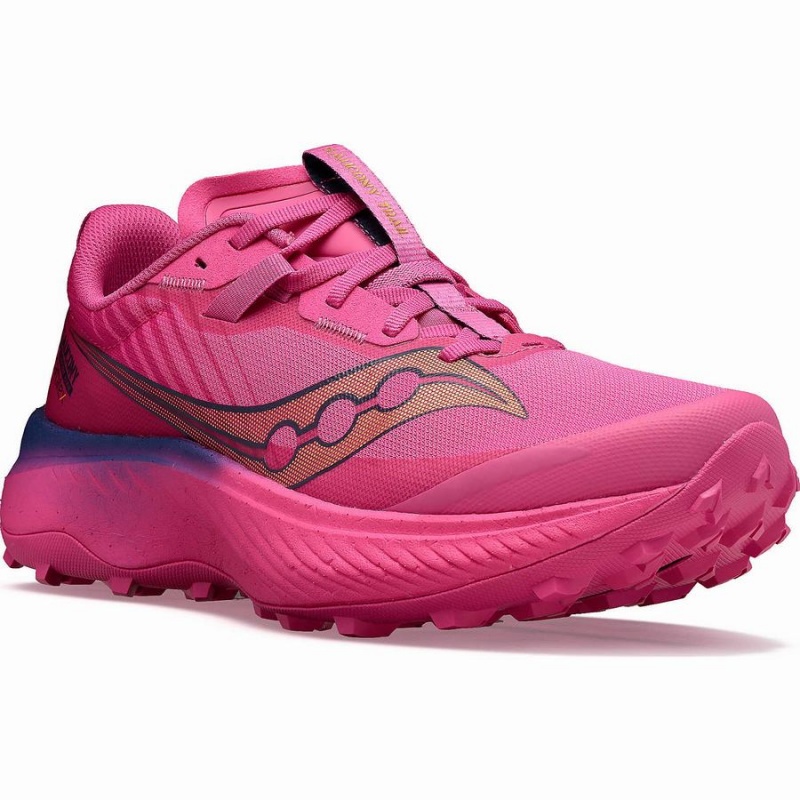 Pink / Navy Saucony Endorphin Edge Men's Running Shoes | Philippines S89605-F93