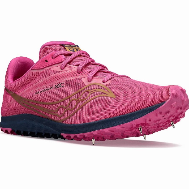 Pink / Navy Saucony Kilkenny XC9 Spike Men's Track Spikes | Philippines S39287-M84