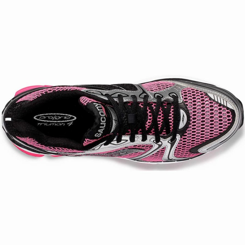 Pink / Silver Saucony ProGrid Triumph 4 Women's Sneakers | Philippines S07948-P91