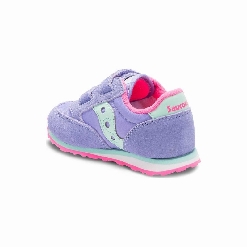 Purple Saucony Baby Jazz Hook & Loop Kids' Sneakers | Philippines S56980-Q57