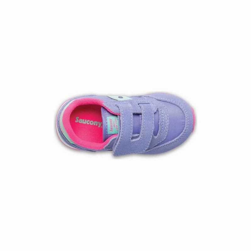 Purple Saucony Baby Jazz Hook & Loop Kids' Sneakers | Philippines S56980-Q57