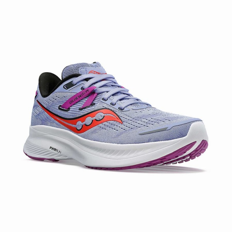 Purple Saucony Guide 16 Wide Women's Running Shoes | Philippines S17092-F19