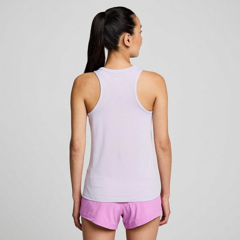 Purple Saucony Stopwatch Singlet Women's Tank Top | Philippines S17930-R37