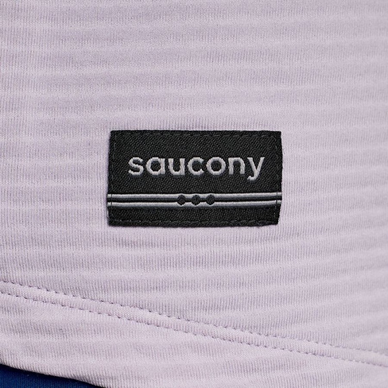 Purple Saucony Triumph 3D 1/2 Zip Women's Tops | Philippines S95318-U34