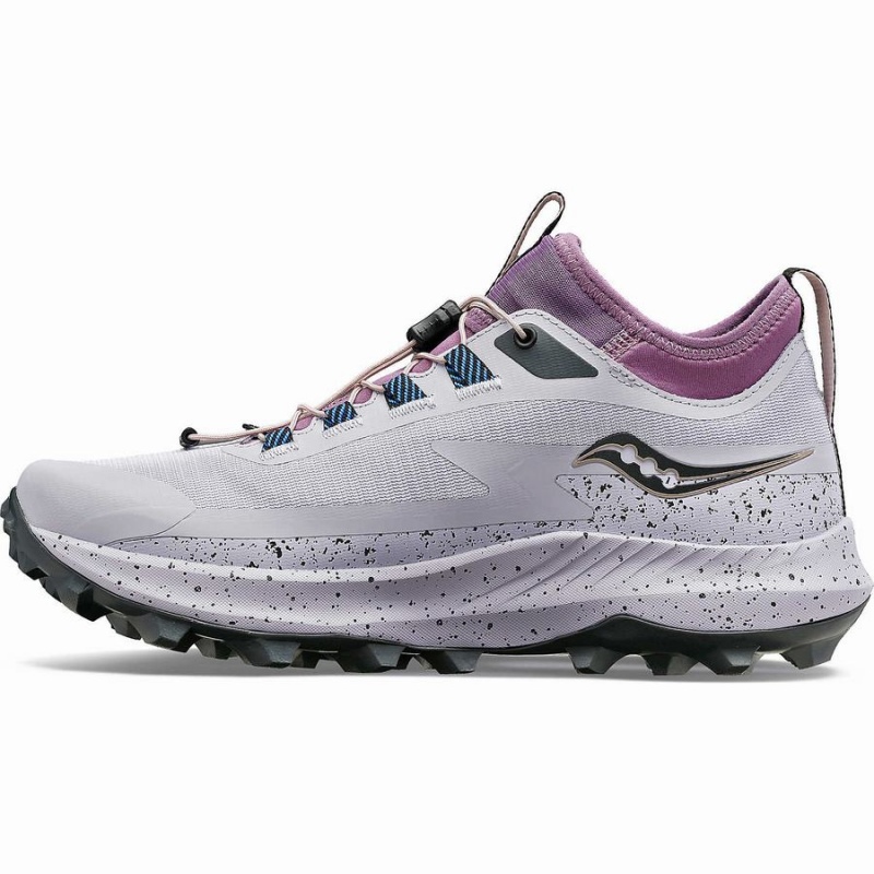 Purple / Grey Saucony Peregrine 13 ST Women's Trail Running Shoes | Philippines S81307-H03