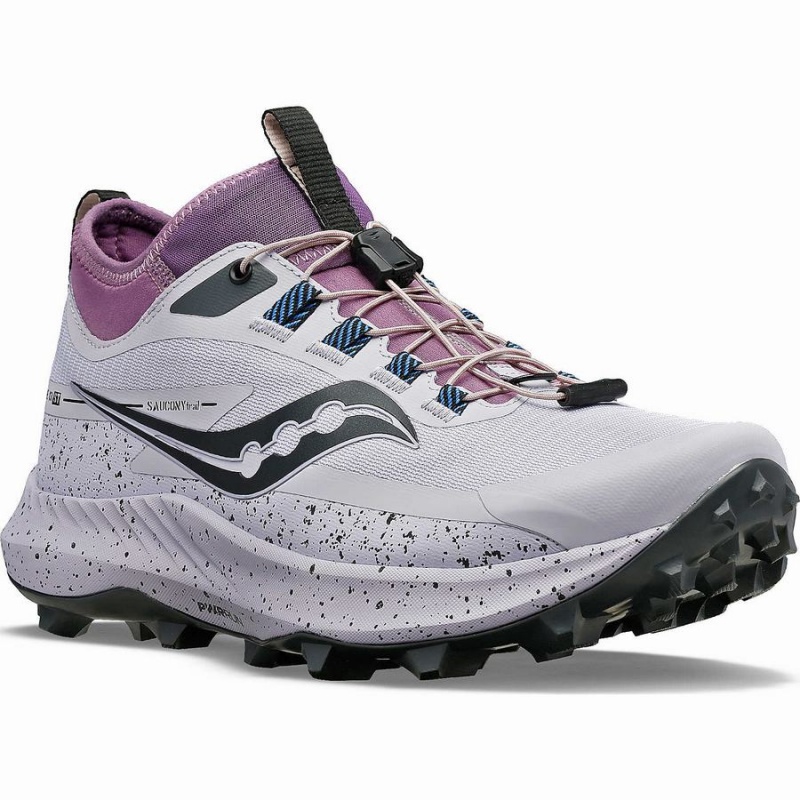 Purple / Grey Saucony Peregrine 13 ST Women's Trail Running Shoes | Philippines S81307-H03