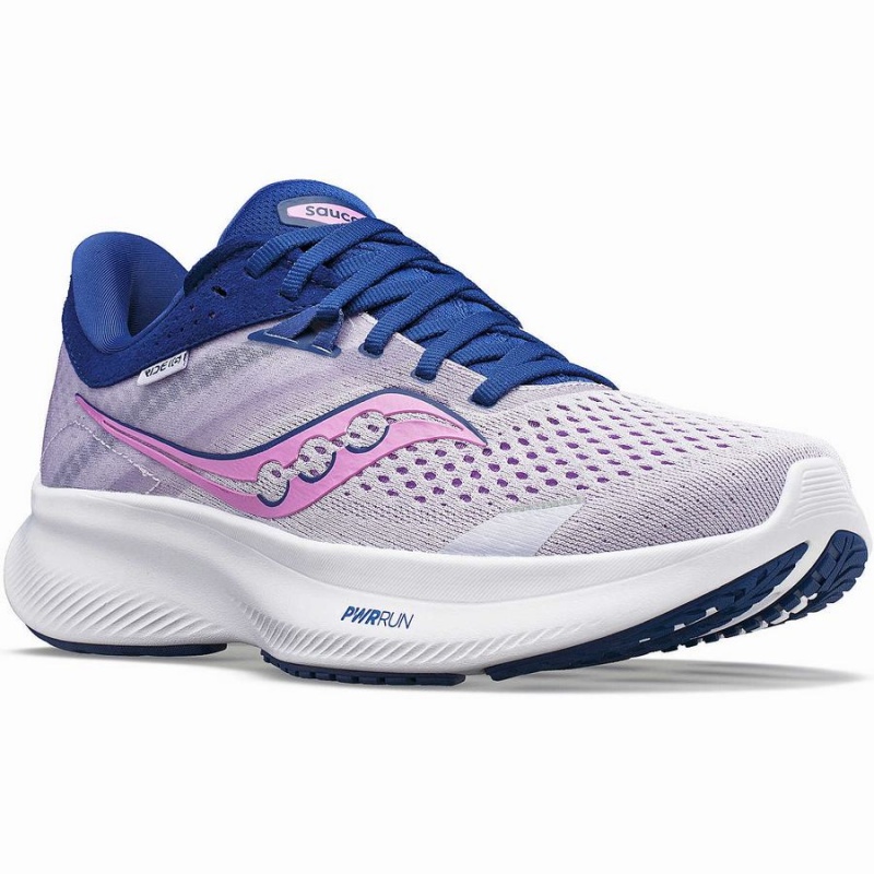 Purple / Indigo Saucony Ride 16 Women's Running Shoes | Philippines S06173-Y37