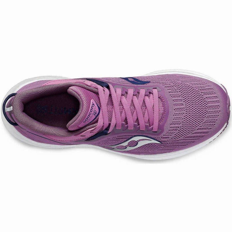 Purple / Indigo Saucony Triumph 21 Women's Running Shoes | Philippines S51046-G65