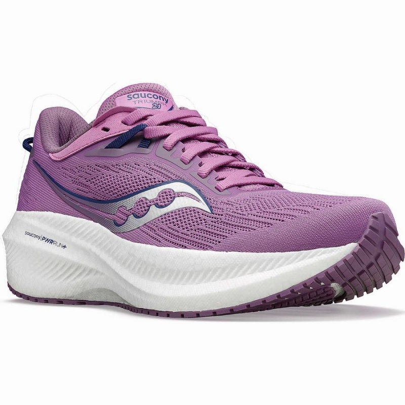 Purple / Indigo Saucony Triumph 21 Women's Running Shoes | Philippines S51046-G65