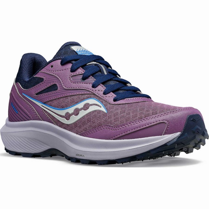 Purple / Navy Saucony Cohesion TR16 Women's Trail Running Shoes | Philippines S12035-X10