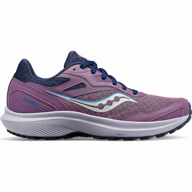 Purple / Navy Saucony Cohesion TR16 Women\'s Trail Running Shoes | Philippines S12035-X10