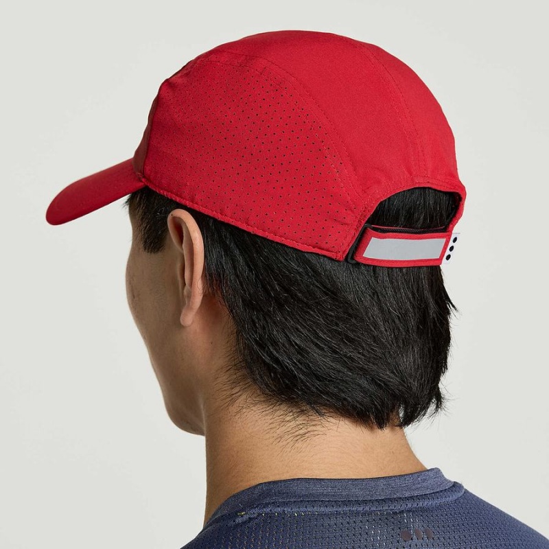 Red Saucony Outpace Men's Hats | Philippines S19834-U91