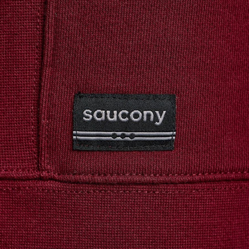 Red Saucony Recovery Crew Men's Sweatshirt | Philippines S83195-T17