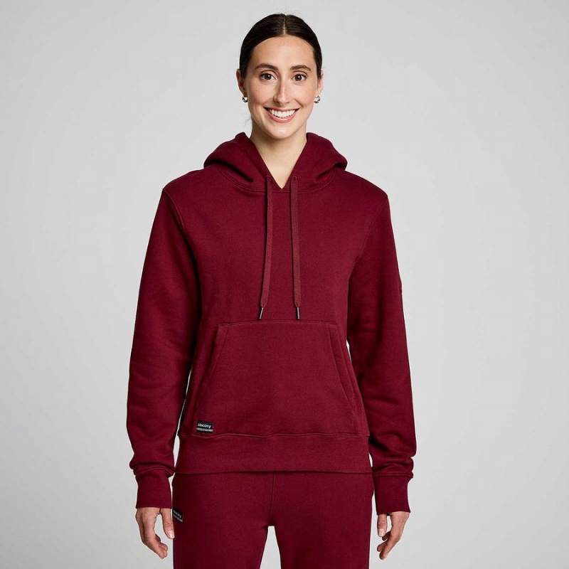 Red Saucony Recovery Hoody Men's Hoodie | Philippines S97851-G40