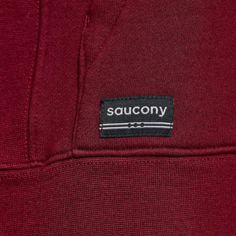 Red Saucony Recovery Hoody Men's Hoodie | Philippines S97851-G40