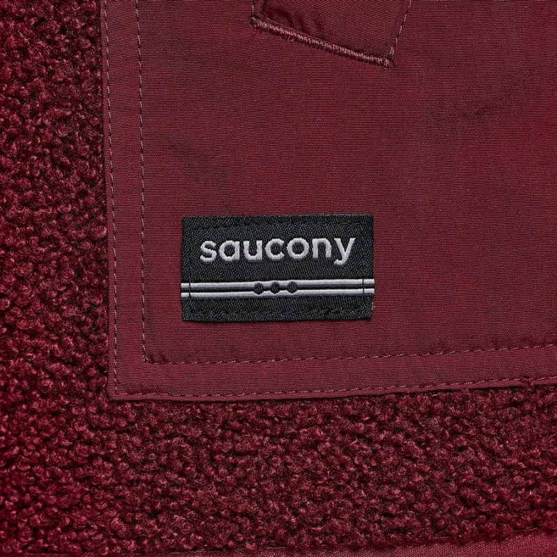 Red Saucony Recovery Sherpa Men's Pullover | Philippines S61598-Y50