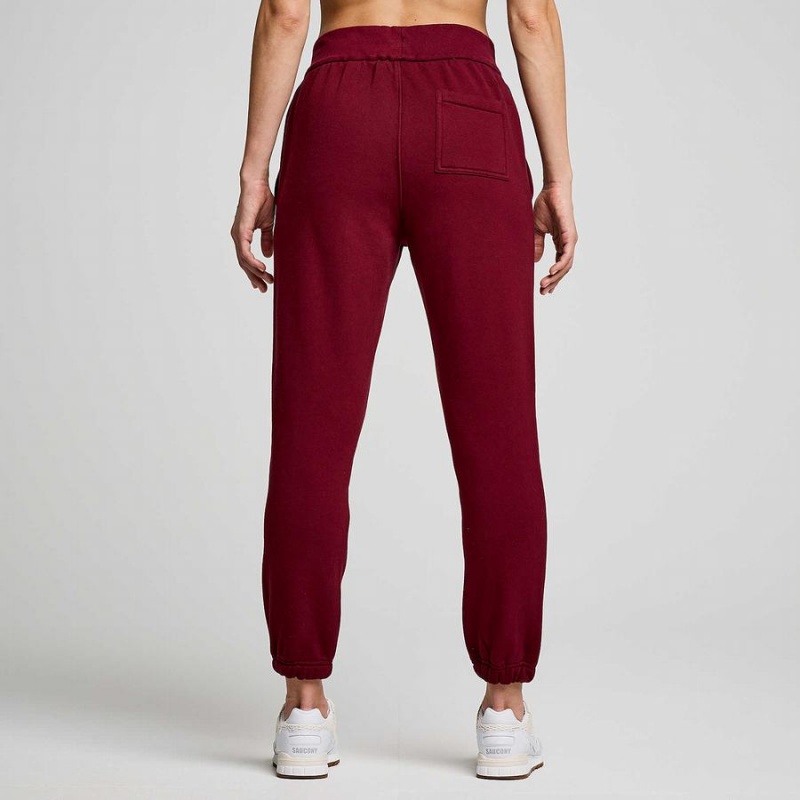 Red Saucony Recovery Women's Sweatpants | Philippines S57138-X19