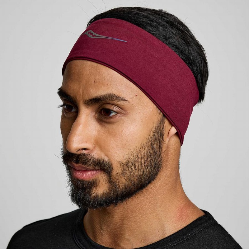 Red Saucony Solstice Men\'s Headband | Philippines S03847-P57