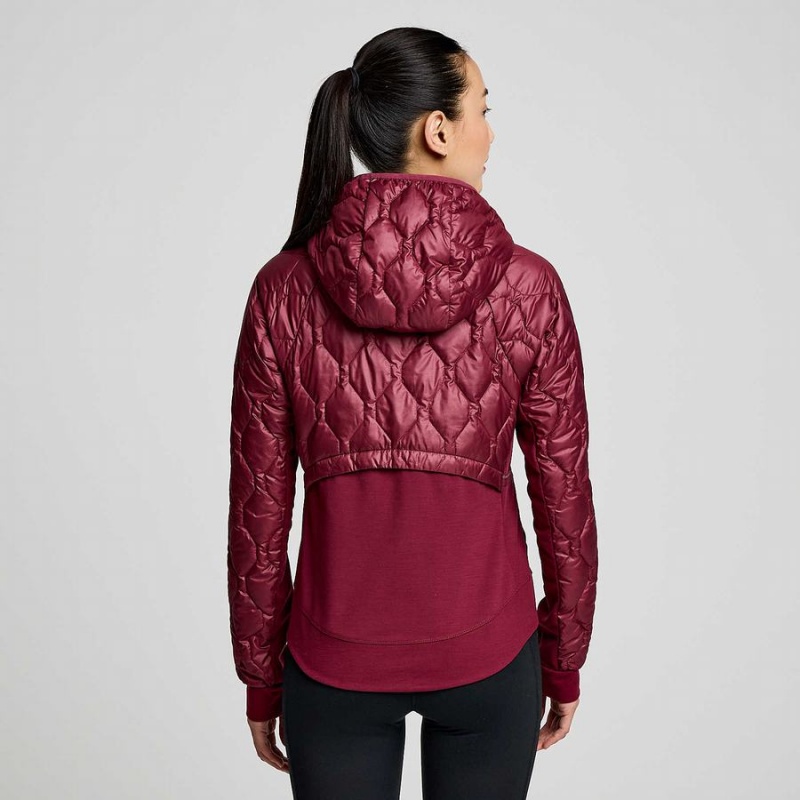 Red Saucony Solstice Oysterpuff Women's Jackets | Philippines S10869-F27