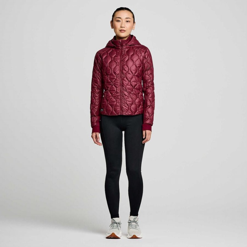 Red Saucony Solstice Oysterpuff Women's Jackets | Philippines S10869-F27