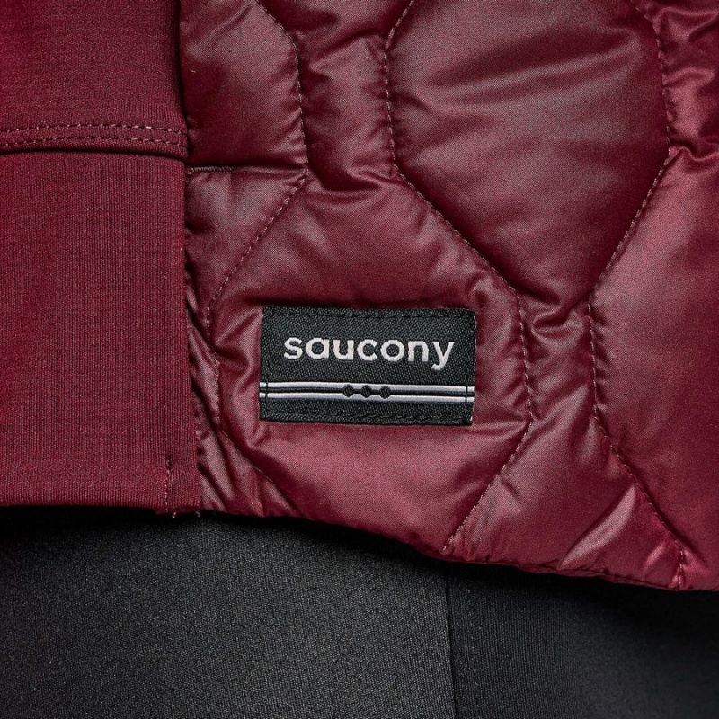 Red Saucony Solstice Oysterpuff Women's Jackets | Philippines S10869-F27