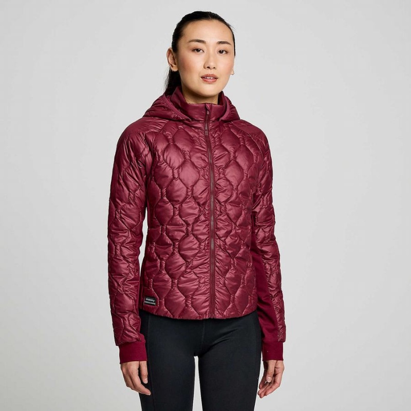 Red Saucony Solstice Oysterpuff Women\'s Jackets | Philippines S10869-F27