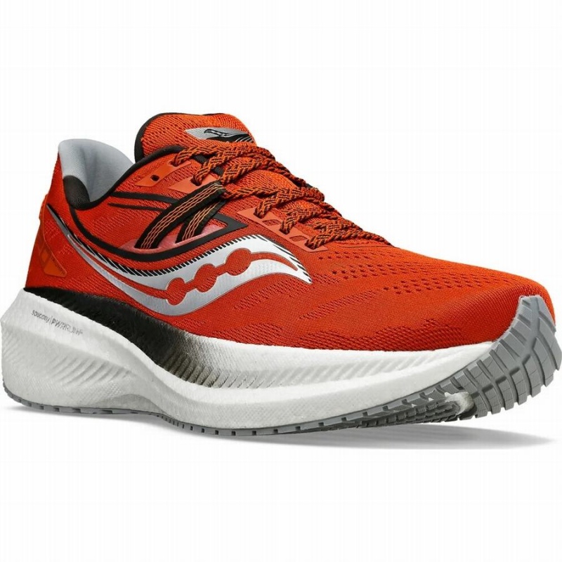 Red Saucony Triumph 20 Men's Running Shoes | Philippines S13952-J59