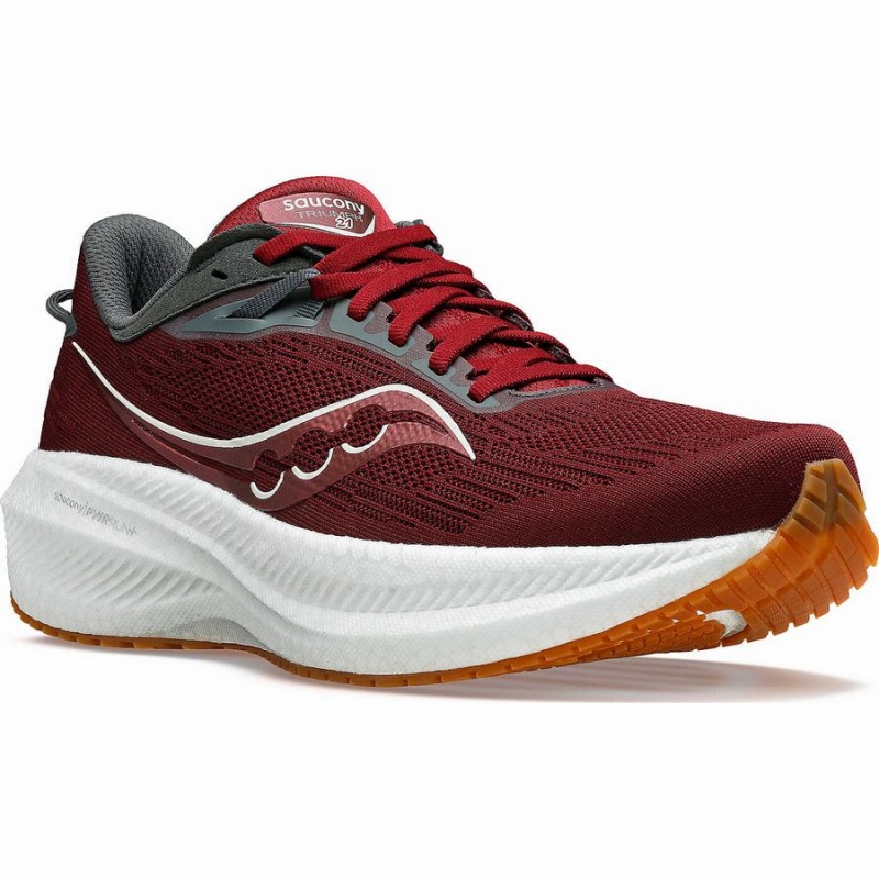 Red Saucony Triumph 21 Men's Running Shoes | Philippines S23108-A46