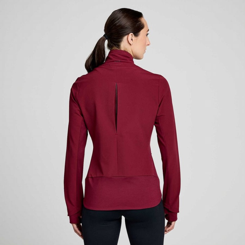 Red Saucony Triumph Women's Jackets | Philippines S92768-K35