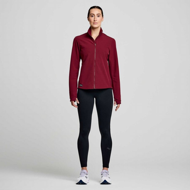 Red Saucony Triumph Women's Jackets | Philippines S92768-K35