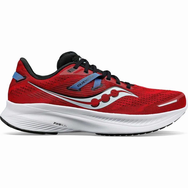 Red / Black Saucony Guide 16 Men\'s Running Shoes | Philippines S91850-H39