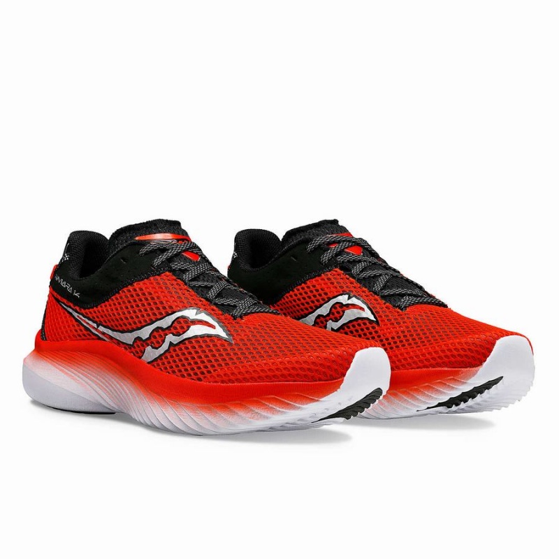 Red / Black Saucony Jay's Kinvara 14 Men's Running Shoes | Philippines S53047-K12