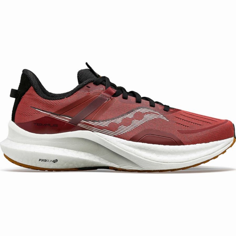 Red / Black Saucony Tempus Men\'s Running Shoes | Philippines S37496-X90