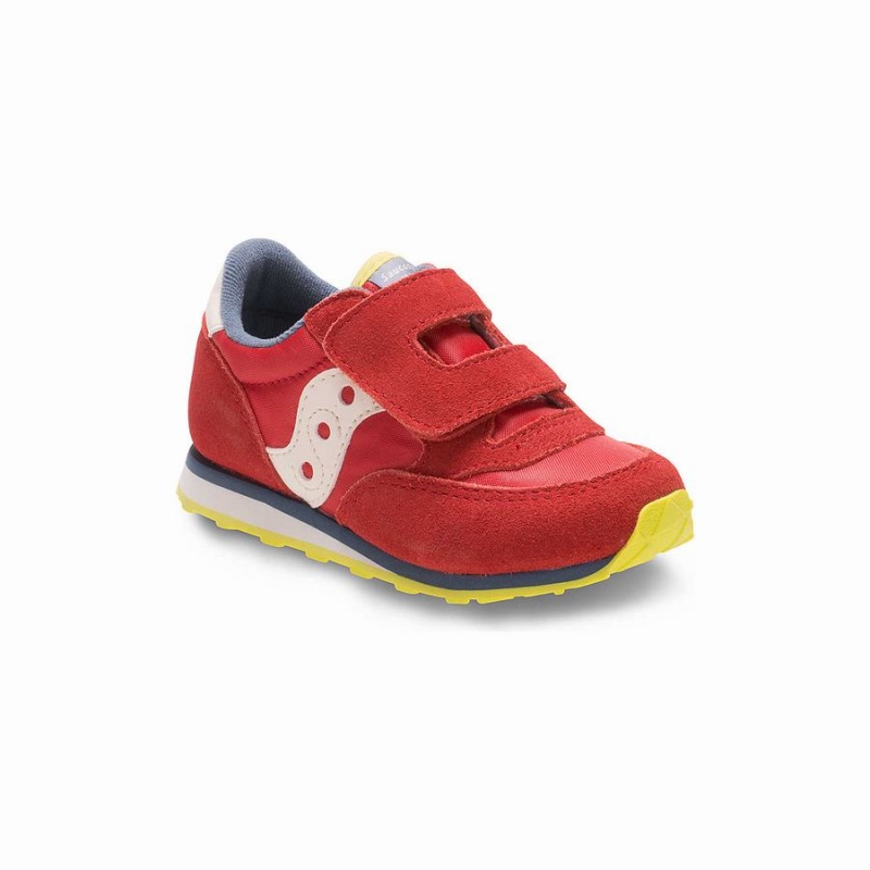 Red / Blue / Light Green Saucony Baby Jazz Hook & Loop Kids' Sneakers | Philippines S72519-L98