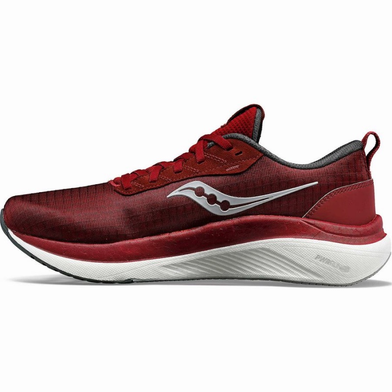 Red / Grey Saucony Freedom Crossport Men's Running Shoes | Philippines S41025-P14