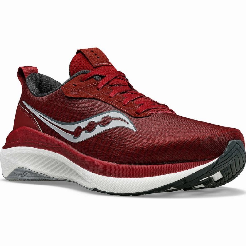 Red / Grey Saucony Freedom Crossport Men's Running Shoes | Philippines S41025-P14