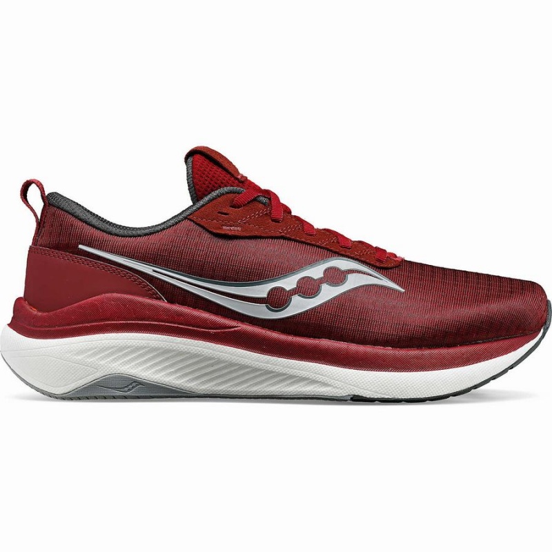 Red / Grey Saucony Freedom Crossport Men\'s Running Shoes | Philippines S41025-P14