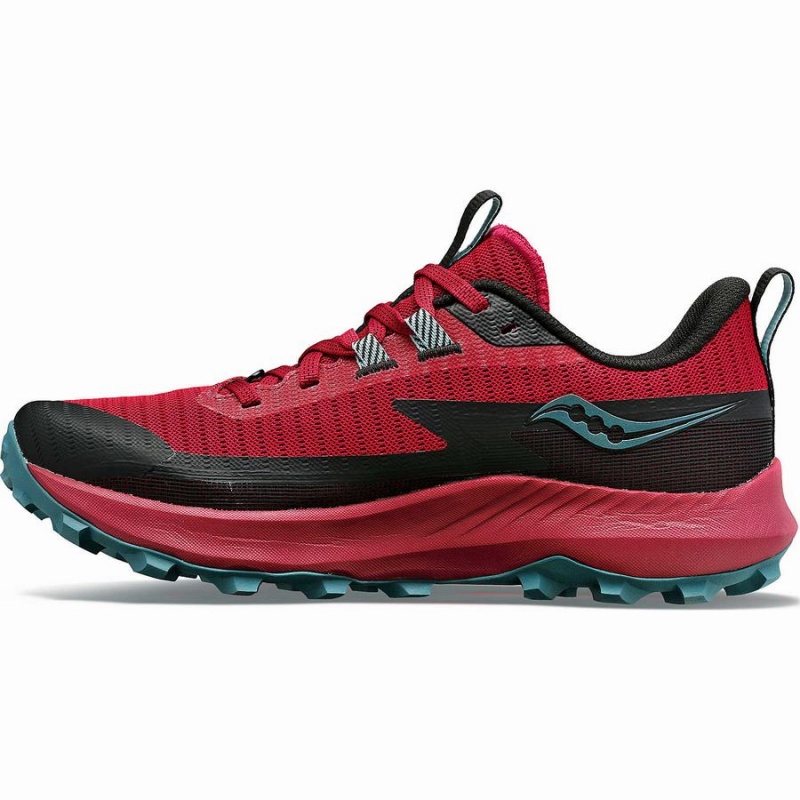 Red / Turquoise Saucony Peregrine 13 Women's Trail Running Shoes | Philippines S37689-X70